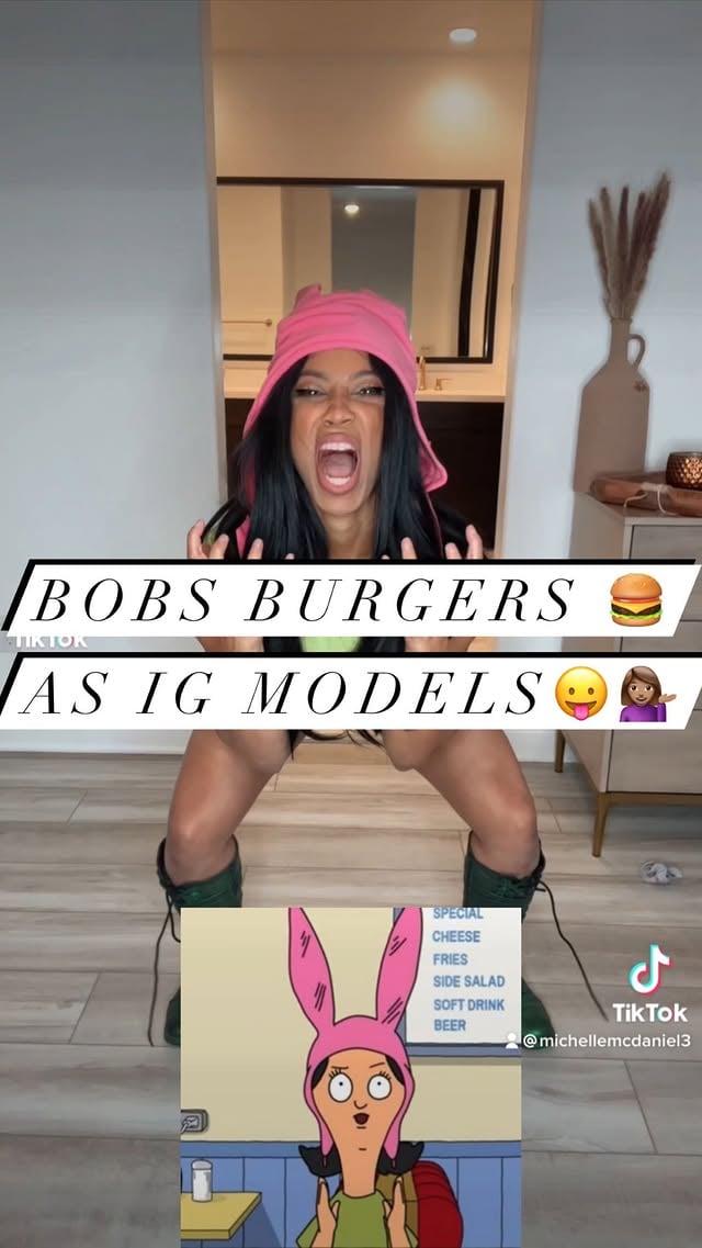 Bobs Burgers 👉🏽 But #IgModels 😉 I hope all of you ind someone that looks at you how bob looks at turkeys…and marshmallow 🙈 New video @9am PST on my channel! by @michelle_mcdaniel