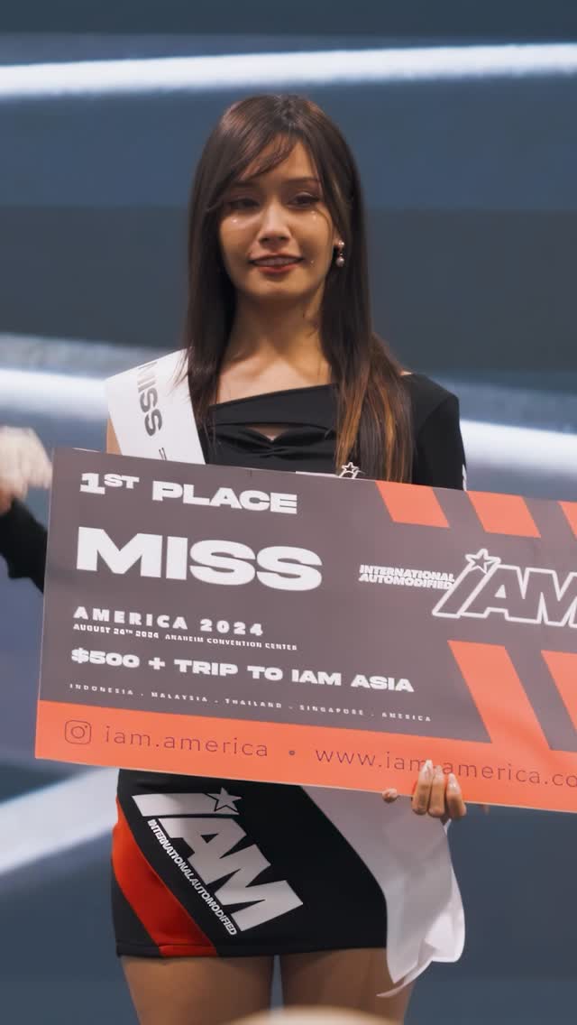 👑Who will be crowned Miss IAM America 2025? 💫Cash prize + once-in-a-lifetime experience atone of our international IAM shows!📍 Anaheim Convention Center🗓 Sunday, November 16 2025⏰ 2 PM – 7 PM🎟 Get your tickets now: https://iam-america.com/buy-tickets#missiamamerica #iamautomodified #iamamerica by @iamtalentmanagement