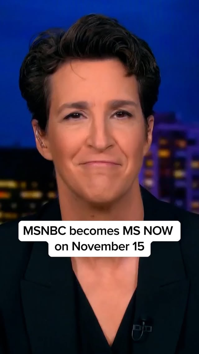 Same mission. New name. MSNBC becomes MS NOW on November 15th. by @msnownews