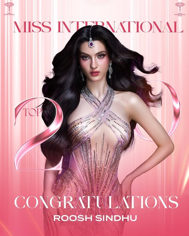 Congratulations @rooshsindhu for making it to the Top 20 at @missinternationalofficial 2025. #MissInternational #MissInternationallndia #MissInternationallndia2025 #MissInternational2025 #MissIndia #RooshSindhu by @glamanandsupermodelindia