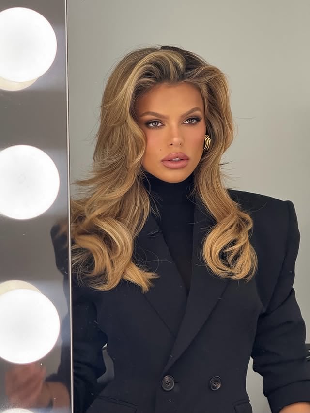 90s supermodel glam on @brooksnader 🤎Makeup @missangiemar Hair @mitchellramazon#brooksnader by @missangiemar