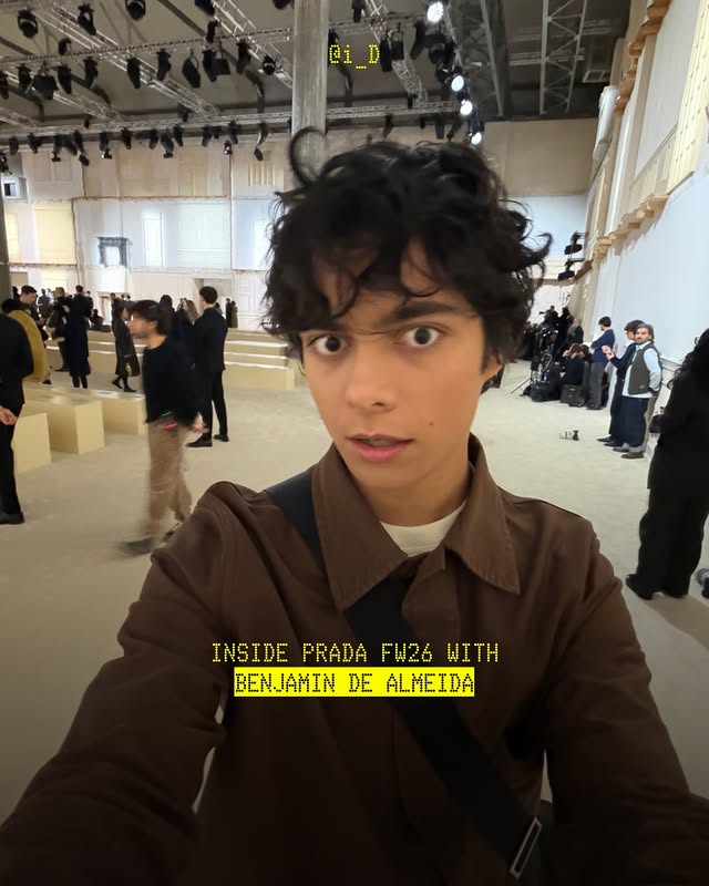 Life... imitating…@benoftheweek shares his snaps from today’s @prada FW26 show in Milan. by @benoftheweek