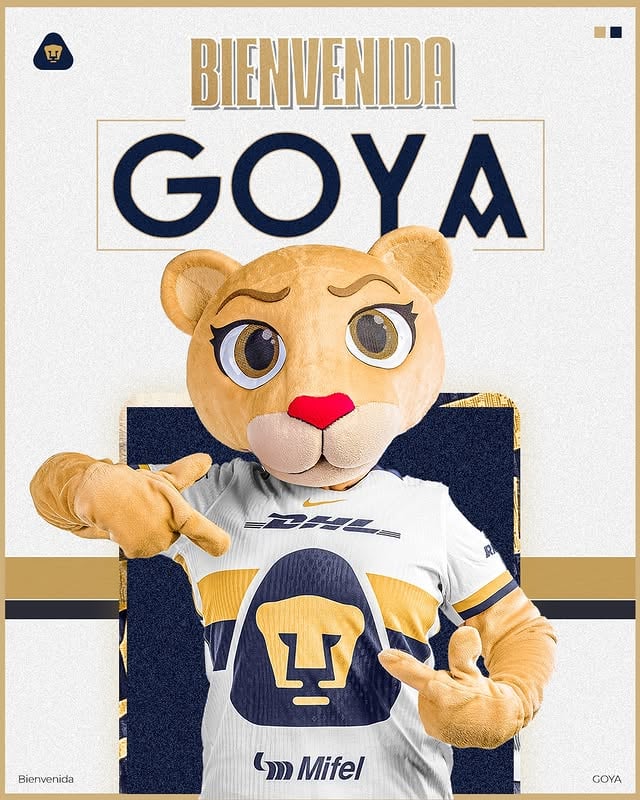 ¡GOYA, BIENVENIDA!Hay nombres que se gritan con el alma y leyendas que cobran vida. Hoy, el rugido del Estadio Olímpico Universitario tiene un nuevo rostro. 🐾Llega una nueva integrante al Club Universidad Nacional, Goya, quien ya es parte de nuestra historia y de nuestra pasión a partir de hoy. Representa la fuerza de Pumas, la garra de nuestras jugadoras y nuestros jugadores y el corazón de la mejor afición de México.💙💛#UnidosPorLaHistoria by @pumasmxfemenil
