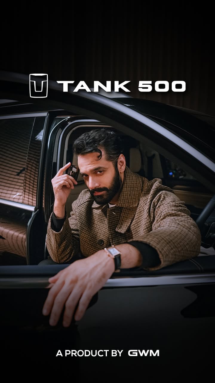 A new era begins.Introducing the Tank 500 PHEV, where prestige meets unstoppable performance.Engineered for those who demand more, the Tank 500 PHEV commands the road with Hi4-T (Hybrid Intelligent 4x4) technology, delivering 402 HP and 750 Nm of torque. Accelerating from 0–100 km/h in just 6.9 seconds, it gives 120 km EV range and an impressive 950 km combined range.The Tank 500 PHEV has finally arrived.#GWMPakistan #Tank500PHEV #Tank500HEV by @wahaj.official