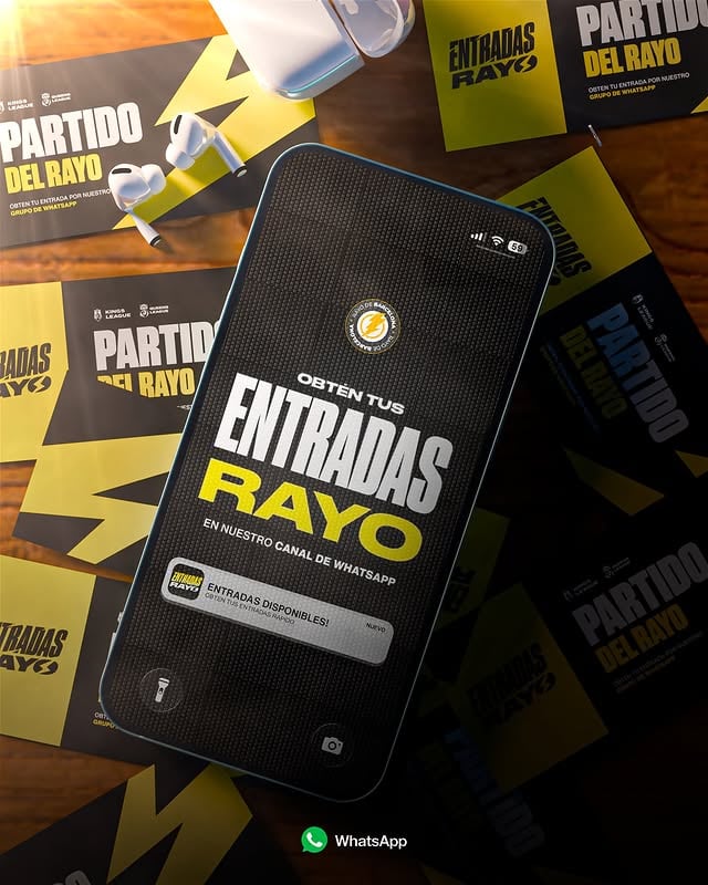 🎫 𝐄𝐍𝐓𝐑𝐀𝐃𝐀𝐒 𝐑𝐀𝐘𝐎 𝐃𝐄 𝐁𝐀𝐑𝐂𝐄𝐋𝐎𝐍𝐀¿Quieres venir a ver los partidos del Rayo al Cupra Arena? Entra en el enlace de abajo para pedir tus entradas y alentarnos cada domingo. 💛👉🏼 Link en historias destacadas. by @rayodebarcelona