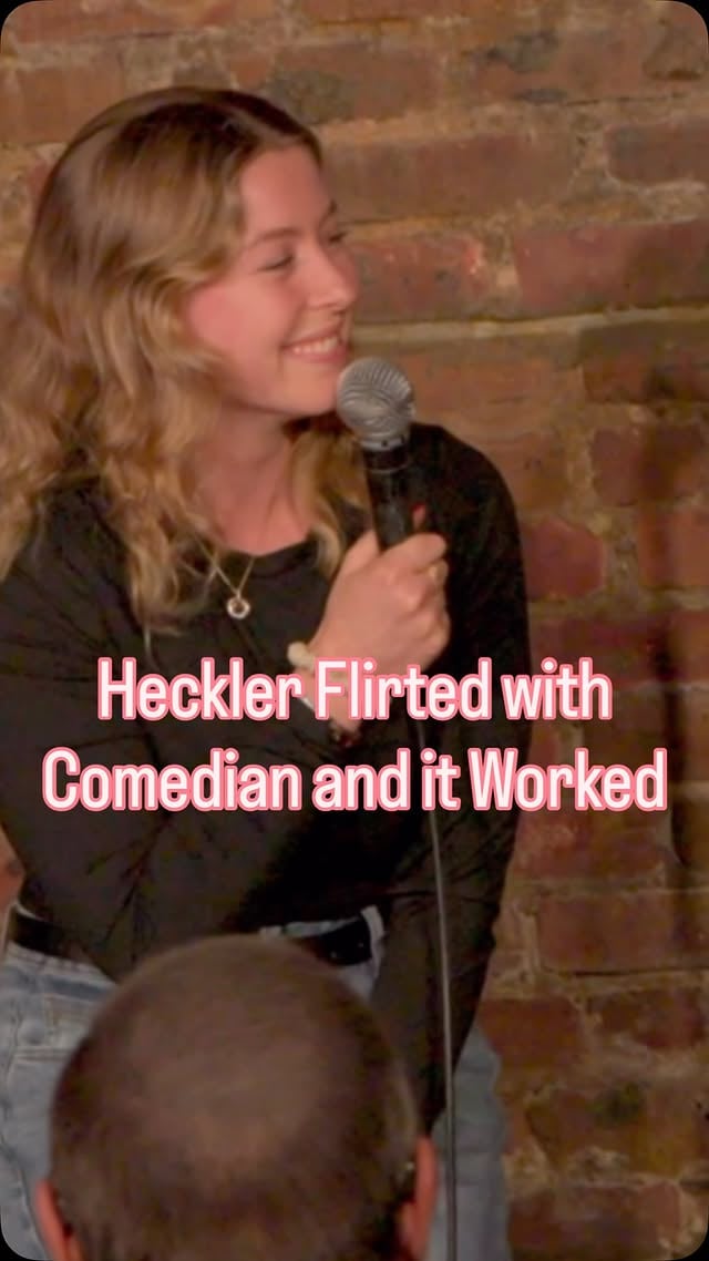 We found love in a hopeless place (a comedy club)...#standupcomedy #femalecomedian #comedyshow #crowdwork #standupcomedian by @rebeccareingold