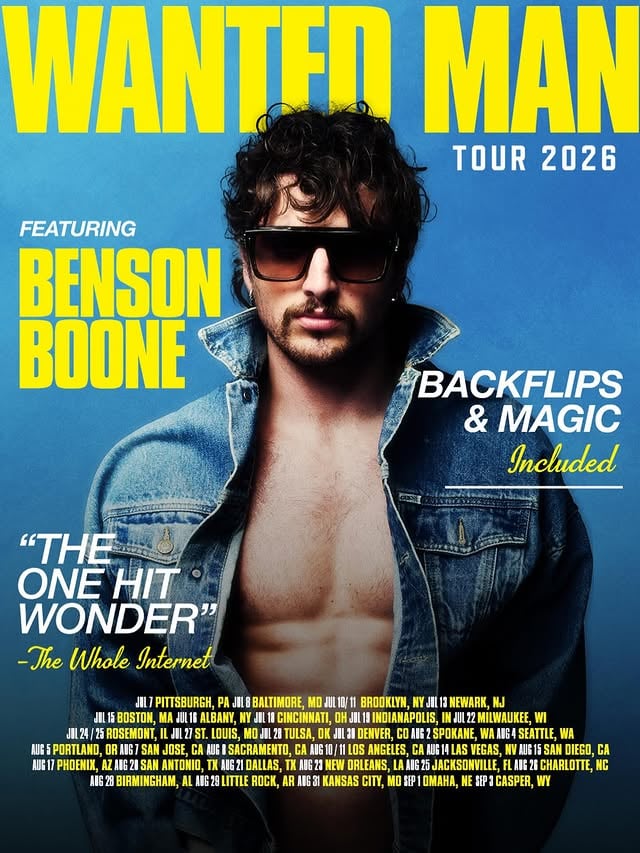 TOUR IS OFFICIALLY ON SALE.GO GET YOUR TICKETS. by @bensonboone
