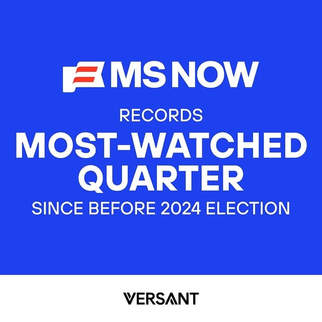 Built for scale. Backed by engagement. MS NOW continues to lead with trusted content, loyalty, and momentum.Read more: https://bit.ly/489DsWo by @msnownews