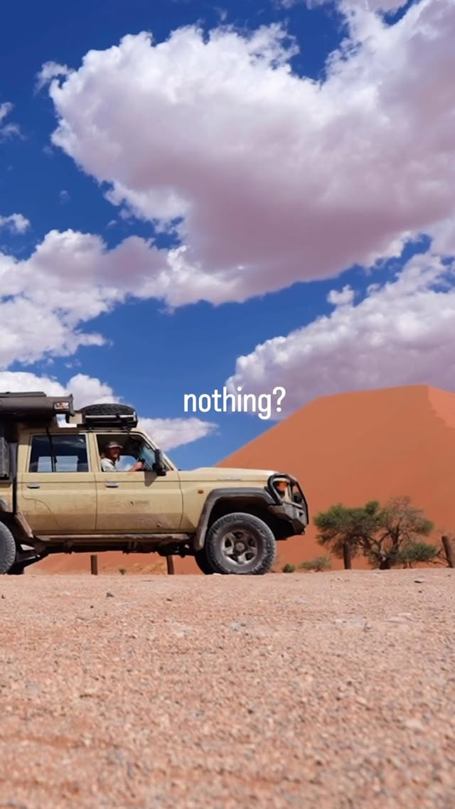 “There’s nothing there.”That is actually what someone said to me when I told them I was going to Namibia.And they were right. That is exactly the point.Namibia is one of the least densely populated countries on earth. Nothing is in the way. No clutter, no noise, just endless landscapes that stretch further than your eyes can process. Ancient dunes built grain by grain over millions of years. Open roads where oryx appear out of nowhere in the distance like they materialised from the heat. Scavengers working the roadsides. Creatures living inside environments that look like they should support nothing at all.The emptiness is not an absence of things. It is just space for nature to exist without interruption.And hidden inside all of that nothingness is so much more than most people expect.Go find out for yourself.@rentals.voetspore by @dazmental