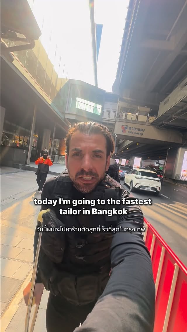 Fastest tailor in Bangkok 🇹🇭New suit in 5 hours… @anthonybespoketailor after Songkran destroyed mine 💦 by @martinbravobkk