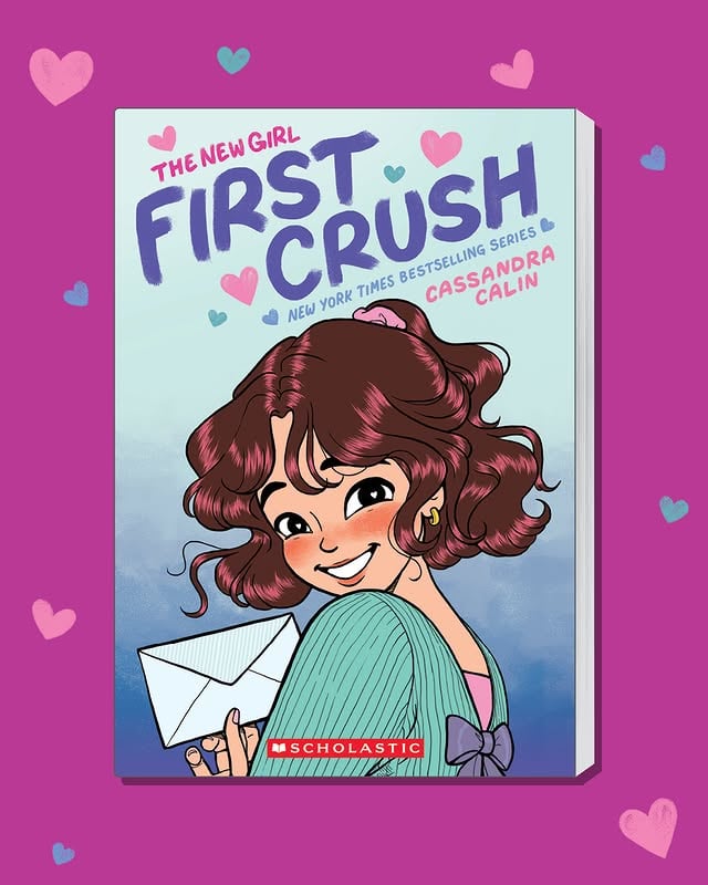 A charming graphic novel bursting with first-crush butterflies and the joy of finding your people! #FirstCrush #GraphicNovel by @cassandracalin
