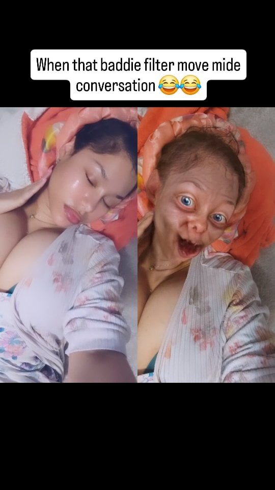 Oh you a baddie huh 😄 I would love these funny filters lol #funny