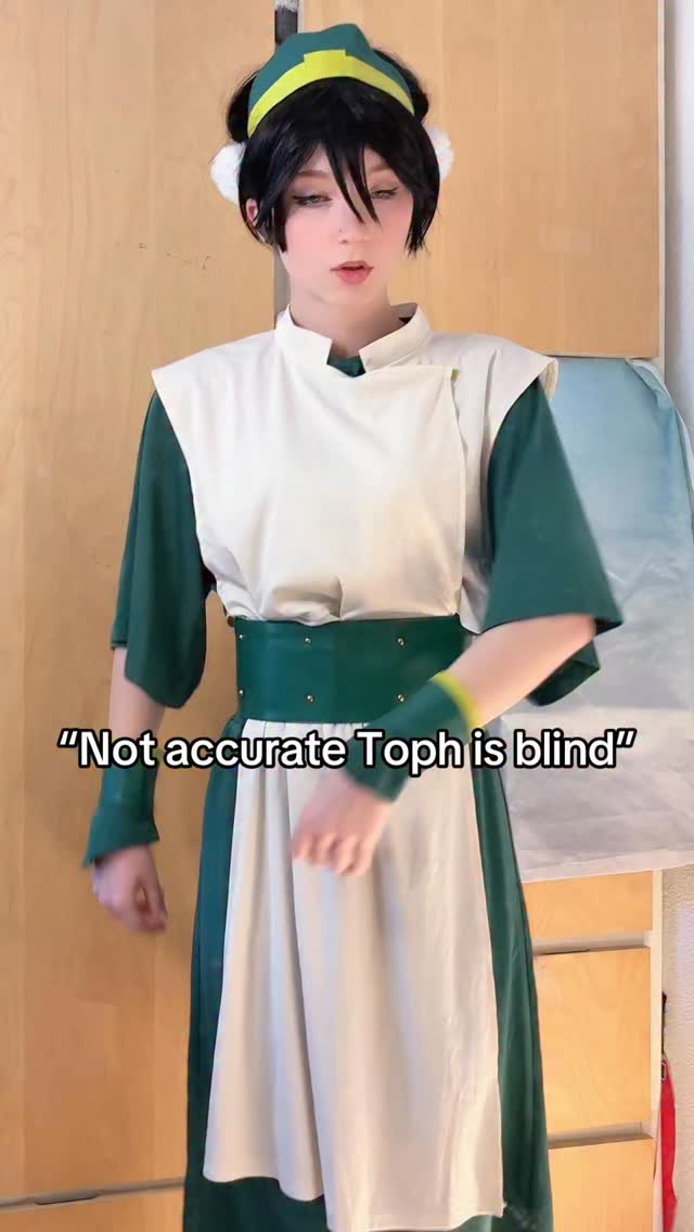 So theres a reason… I wear medical lenses myself lol #toph #avatarthelastairbender #cosplay #dance