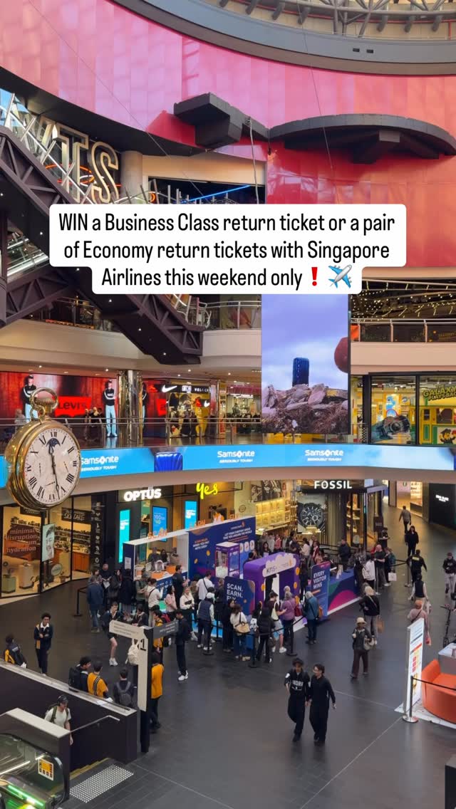 WIN a Business Class return ticket or a pair of Economy Class return tickets to Singapore daily for this three-day event at Melbourne Central, May 15th to 17th,SCAN.EARN.FLY is a three-day event for the Kris+ app by Singapore Airlines where you can get a sure-win prize giveaways such as JB Hi-Fi gift cards, movie tickets, coffee vouchers, and more.Kris+ is a lifestyle, rewards app that offers discounts and promotions on restaurants, retail and travels. The best thing is that you can earn 12 points per dollar spent on the app now –turn your spending into flights.Download the Kris+ app to explore more promotions and their amazing rewards system.Ad @singaporeair @krisflyer.official by @rayofmelbourne