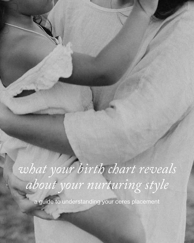 read goop | ceres: the key detail of your birth chart that speaks to your nurturing style more than you think.motherhood may come with universal moments, but the way you nurture is entirely your own. named after the Roman goddess of maternal bonds, your ceres placement can offer insight into your unique mothering style: your strengths, boundaries, and the ways you give and receive care.discover an astrological guide to your ceres placement— and what it might reveal about you as a mom— at the link in bio. by @goop