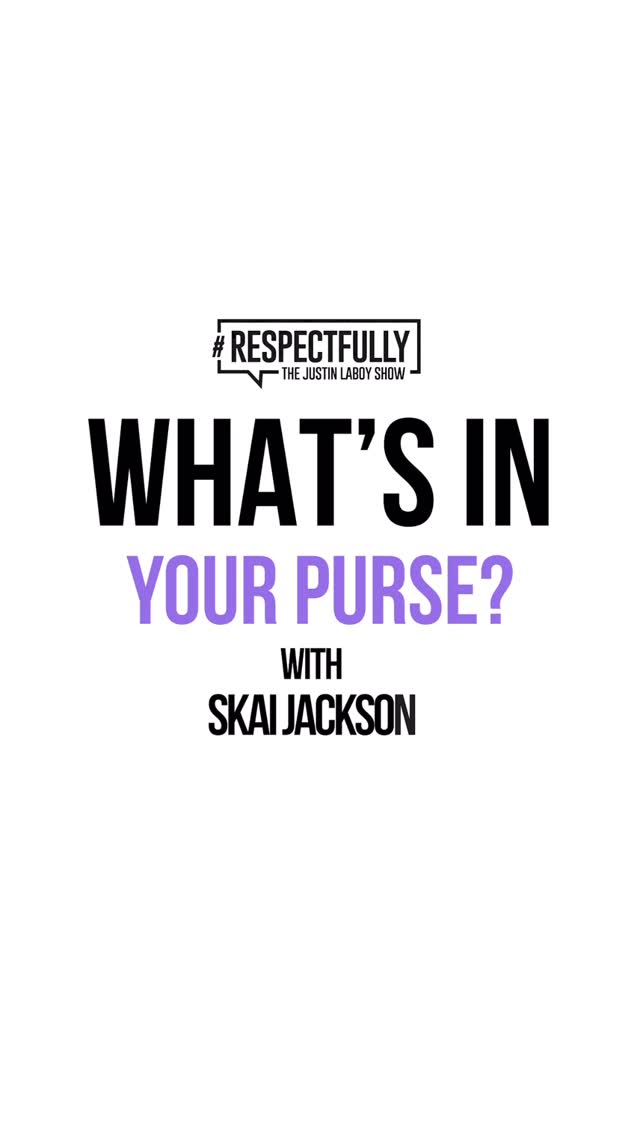 @SkaiJackson came on the show & played “What’s in your purse” you’ll be shocked to find out what she carries around with her… LET ME KNOW WHEN YOU SEE IT 😳😳😳😳 #Respectfully Full Interview Out Now: YouTube.Com/@JustinLaboy by @respectfullyjustin