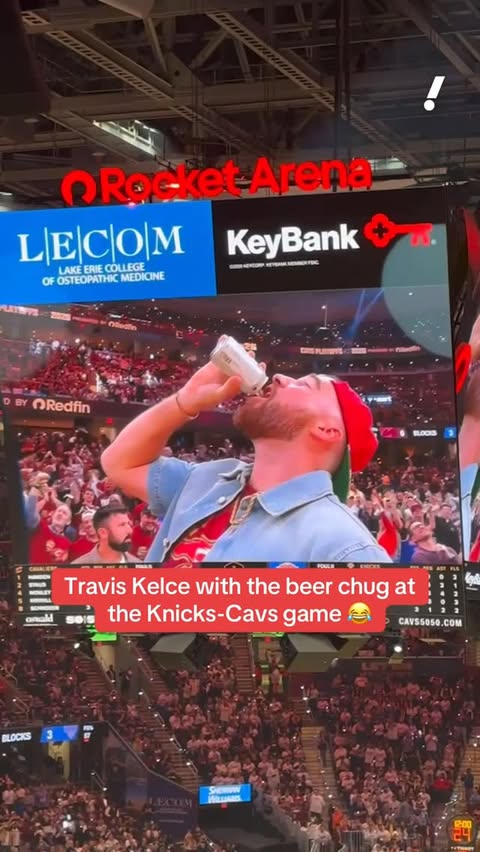 Taylor Swift and Travis Kelce are having a time in Cleveland 😅 by @taylorswift.updates13