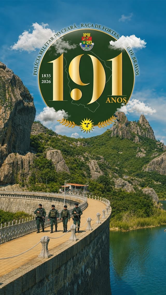 191 anos de história, coragem e compromisso com o povo cearense. A Polícia Militar do Ceará segue honrando sua missão de proteger, servir e estar presente nos momentos mais importantes da nossa sociedade.Uma trajetória construída por homens e mulheres que carregam na farda a dedicação, a disciplina e o orgulho de servir.Raça de Fortes, Povo de Bravos. #PMCE191Anos #PMCE #RaçaDeFortes #PovoDeBravos #PolíciaMilitar Ceará by @policiamilitardoceara