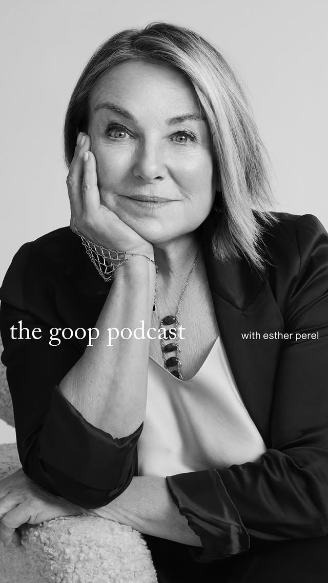 when trust breaks, can intimacy come back?on this week’s episode of the goop podcast, @gwynethpaltrow sits down with renowned psychotherapist Esther Perel to unpack how AI is reshaping modern dating and relationships—from crafting breakup texts to building entirely new forms of companionship.they explore what trust and intimacy look like today, why marriage has evolved so dramatically over the last few decades, and the emotional questions technology is forcing us to confront in real time.listen now on the goop podcast. by @goop
