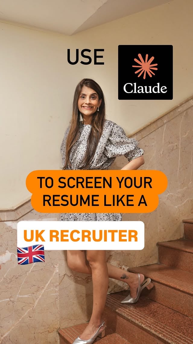 Comment RESUME for the exact Claude Workflow ✅Most people use AI to write their CV. Very few use it to screen their CV like a recruiter or ATS system would!One of the smartest ways to use Claude during your job search is by uploading:• Your CV• The job description… and asking it to identify missing keywords, weak bullet points, ATS issues, and how to tailor your experience better for that exact role.This is especially useful if you’re applying for jobs in the UK & Europe where tailored applications matter a lot more than mass applying 🇬🇧🇪🇺[ATS CV, Claude AI, UK jobs, Europe jobs, AI for job search, resume tips, graduate jobs, job search strategy, CV optimisation, AI tools] by @leadwithniki