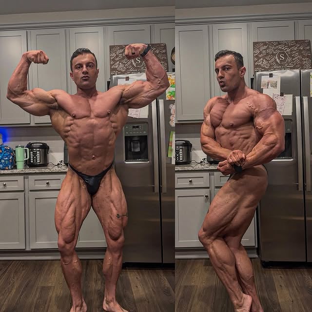 Client @adam.sohail_bb current fasted look at 3 Days Out from the @npc_cydneygillonpeachclassic This one means a lot to us both. The peak so far has been perfect and we’re looking to close any doors our first show of the season. Swipe to see the back shots 🤫Everyone will see exactly what insane work ethic combined with intelligent programming can bring come Saturday. Proud of you Adam!@freakfactorycoaching#freakfactory #freakfactorycoaching #grow #gains #ifbb by @elliottdermond