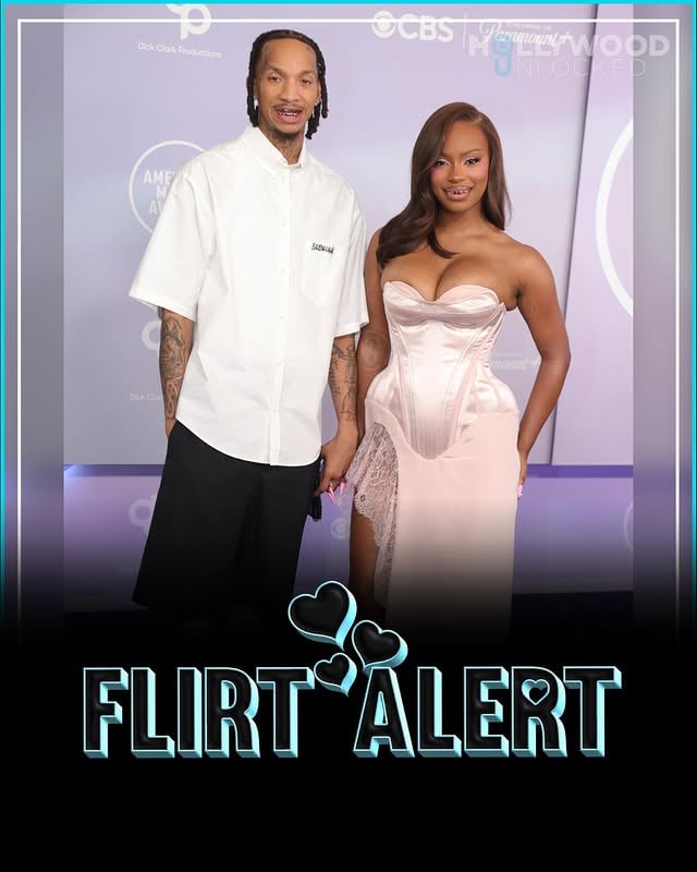 #FlirtAlert: #Stunna4Vegas and wifey #Monaleo attend the #AMAs2026! 📸 Getty Images