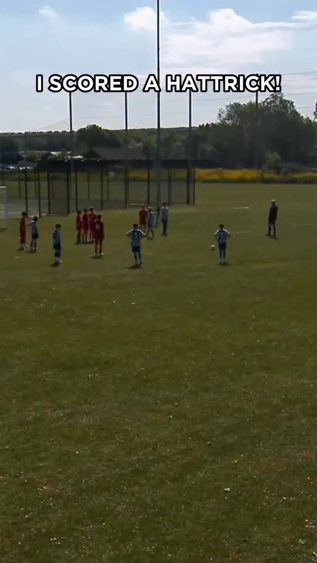 I SCORED A HATTRICK!🔥#Football #Goals #TopBins by @romanwingrove