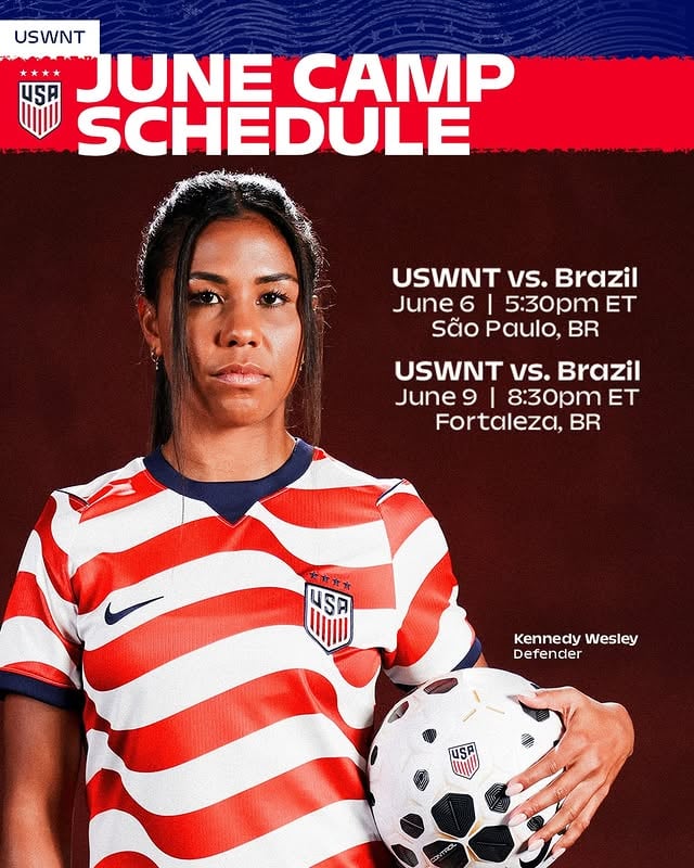 Just in case you missed it, we're headed to Brazil soon 🔜 by @uswnt