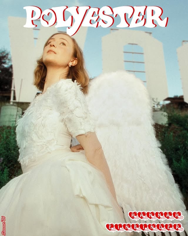 ☁️✨🦢💫Introducing our second summer print cover girl, @hannaheinbinder !!!💫🦢✨☁️Our next print issue is the Besties Issue 👯‍♀️ and who better to cover it than one half of the best friendship that has defined TV for the last five years? 🤍As Hacks comes to its emotional conclusion, our editor-in-chief @ionegamble chats to Hannah about her years on the show why friends make the best collaborators and her new movie “Teenage S*x and Death at Camp Miasma.” Visit polyesterzine.com to pre-order this Besties Issue cover, shipping in June 🕊️💕Words: Ione Gamble @ionegamblePhotography: Sandy Honig @sandyhonigStyling: Angelina Cantu @angelinacantu Hair: Gregg Lennon Jr. @gregglennonjr Makeup: Molly Rebecca Greenwald @mollygreenwaldSocial video: Jenn Lehwald @jennlehwaldLA editor: Camille Mariet @camillemarietStyling assistant: Madeline Davis @madelinejuliettadavis Fatima Reyes @fatimalreyessArt department: Lana Dvorak @redbrows_Art assistant: Larry Claudin @lclaudinLighting assistant: James Armas @permanentrecorderSpecial thanks to @margaretcraneirwin and Emily Merkley by @hannaheinbinder