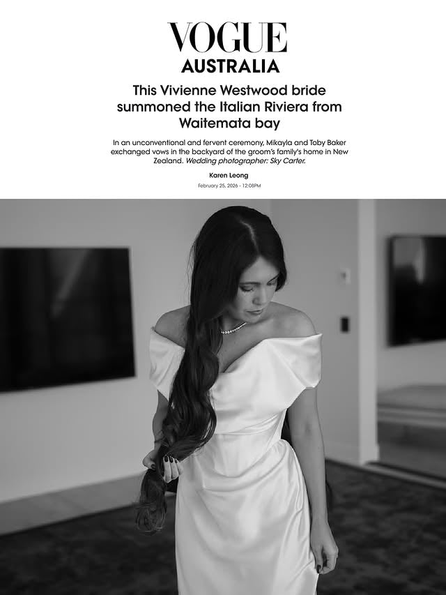 “When I visited Loho Bride in Los Angeles in May, it was the very first gown my stylist brought out for me to try on, and I fell in love instantly,” #LOHOREALBRIDE @mikaylahazelbaker shares about her @viviennewestwood gown. The designer’s Nova Cocotte had been the wedding gown on the bride’s vision board for the past five years.“I could not bring myself to consider anything else. Vivienne Westwood is luxury in a way that feels almost impossible to put into words. The moment I stepped into the dress on the morning of the wedding, I felt completely elated. From every angle, I felt confident, something I had never truly experienced in an outfit before.”The kind of dress that shifts the atmosphere the second it enters the room. As seen in @vogueaustralia.Photography: @_skyecarterphotographerGown: @viviennewestwood via @loho_bride by @loho_bride