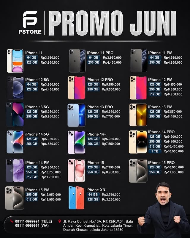 Mau upgrade ke iPhone? Bulan Juni Ready iPhone XR mulai 2jtan. iPhone 13 & 15 turun harga‼️Silaturahmi ketoko bisa kurang lagi. Terima TT/Jual/BeliOrder online resmi:WA: 08111-0999991Tele: 08111-0888880Kredit bisa shoope: pstore_Norek hanya BCA 7381100000 a/n Putra Siregar MerakyatPstore seluruh Indonesia selalu buka yaa. Silahkan mampir ❤️@pstorenew@pstorepalu@pstorepadang@pstoresangatta_@pstore.aceh@pstore.palembangg@pstore.cibinong@pstore.bangka@pstore.banten@pstore.cilegon@pstore.jbi@pstore.palangkarayya@pstore.goronntaloo.id@pstorebig_jakartaa@pstore_maakassar@pstore_karawangg@pstore_bandung@pstore_jakbarrr@pstore_kebonjeruk@pstore_batam@pstore_cianjurr@pstore_jakarta_sunter@pstore_jaksellll@pstore_meedan@ps.store_pekanbaru@pstore_bengkulu@pstore_balikpapan@pstore_depok@pstore_surabayabratang@pstore_lampung@pstore_ciirebon@pstore_cibubur@pstore_tangerang@pstore_cikupa@pstore_salemba@pstore_smi@pstore_sukabummii@pstore_bogors@pstore_mallang@pstore_pamulang@pstore_denpasar@pstore_lombokk@pstore_kaltim@pstore_cibubur@pstore_denpasar@pstore_lampung@pstore_depok@pstore_samarinda_kaltim@pstore_kaltim@pstore_semarang_psis@pstore_manado@pstore_sukabummii@pstoresolo_jateng@tarakanpstore_@tebet.pstore@buaran_pstore@bekasi.pstore@jogjaa.pstore@legend.pstore@pstorepontianak_new@bandunguber_pst0re@cikarangg_pstore@sunterr.pstore@pstoresunterrr@pstorebanjarmasin.id@pstoreciputat_id@psnews_kelapagadinggg by @pst0re