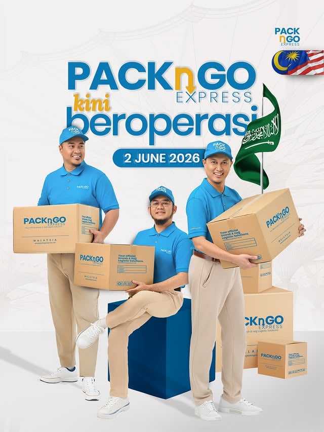 PacknGo Express @packngo.express kini rasmi beroperasi! 🤩Bermula 2 June 2026, kami sedia membantu uruskan penghantaran barang anda dari Makkah & Madinah terus ke Malaysia.✅ Hotel pickup✅ Door to door delivery✅ Dari Haramain terus ke rumah anda✅ Lebih mudah, tersusun & tak membebankan jemaahKhusyuk ibadah, kami uruskan penghantaran.Buat tempahan hari ini di :🚚 www.packngoexpress.net📱Whatsapp +6013-9696485Nikmati harga promo sebelum tamat!#packngoexpress by @pijaminaz