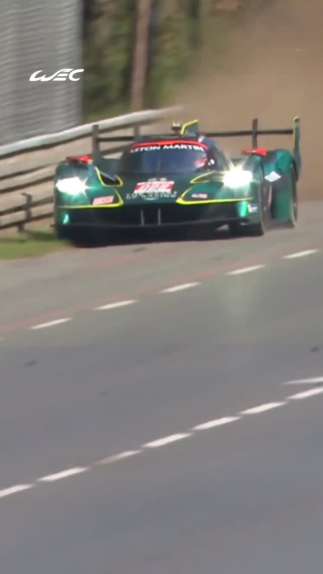 #009 Valkyrie taking the rally route at Le Mans last year 😬 A wild save through the grass for @astonmartinracingofficial, only centimetres away from disaster. Never a dull moment at the @24heuresdumans! #WEC #LeMans24 #AstonMartin by @fiawec_official