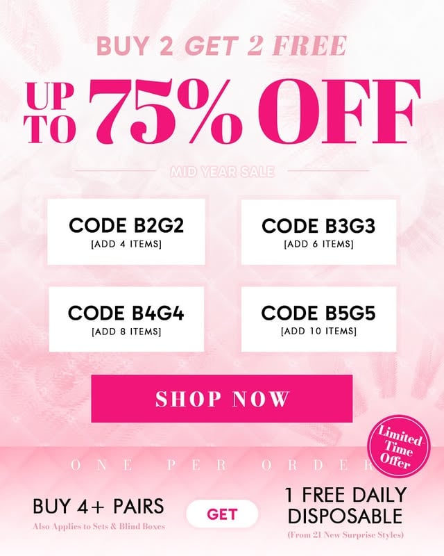 MID YEAR SALE is here 💖✨Your favorites, bigger savings, and extra surprises waiting 👀💗 UP TO 75% OFF💗 BUY 2 GET 2 FREELimited-Time Offer 🎁Buy 4+ Pairs & Get 1 FREE Daily DisposableChoose from 21 New Surprise StylesOne Per OrderAlso applies to Sets & Blind Boxes ✨Time to stock up on your favorites before they’re gone 🛍️#TTDEYE #ttdeyecontacts #coloredcontacts #contactlens #eyefashion #sale #midyearsale #ShopNow by @ttd_eye