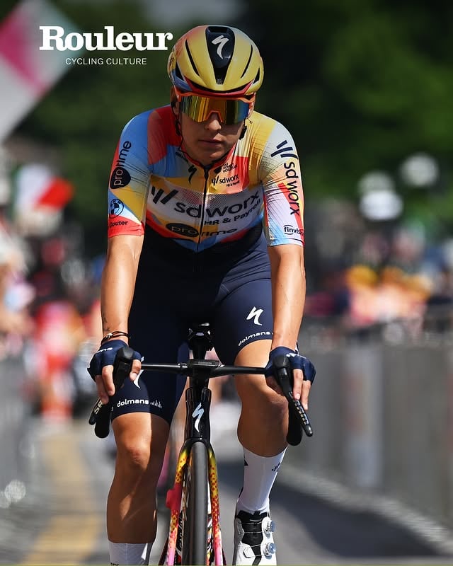 After finishing fifth on stage two at this year's Giro d’Italia Women, SD Worx-Protime’s Barbara Guarischi seemed low. Less than 24 hours ago, she had led out her teammate Lorena Wiebes to victory in Ravenna – the perfect start to the nine-day race for her team, who were expecting their top sprinter to hold onto the maglia rosa for at least another day. But within just hours of the finish, Wiebes had been disqualified not only from the stage, but from the entire race after it was found that her bike breached the UCI’s minimum weight requirements. ⁠⁠“Today it was hard for us to take the start. We decided that I would sprint today, and honestly this morning I didn’t feel like doing it, I didn’t feel like it’s my role anymore to think about the sprint, I usually think about Lorena behind. [We feel] a bit sad. We’ve been crying a lot,” said Guarischi, her throat catching before the cameras. ⁠⁠The magic of SD Worx’s stage one triumph came to an abrupt and unforeseen end when, approximately three hours after Wiebes’s victory, a statement from RCS sport ruled that “following a breach of article 2.12.007 – 2.2: use of a bicycle not in compliance with the regulations, specifically failing to meet the minimum weight requirements.” Wiebes’s bike weighed in at 6.78kg after the first stage – 0.02kg under the requirement of 6.8kg.⁠⁠Lidl-Trek’s Elisa Balsamo received the maglia rosa immediately after Wiebes was pulled from the race. The Italian expressed sportswomanly condolences at her rival’s misfortune that lay behind the automatic transfer of the GC lead, but was clearly determined to prove herself worthy of pink: she prevailed in the sprint of day two in Caorle to retain pink. ⁠⁠ It's not the start that SD Worx - nor anyone - were expecting. What does Wiebes's disqualification mean for the rest of the race? Read our analysis of the weekend via the link in bio 🔗⁠⁠✍️ @alice.jacksonn⁠📸 Getty images (1,3), @thomas_maheux /SWpix.com (2) by @rouleurmagazine