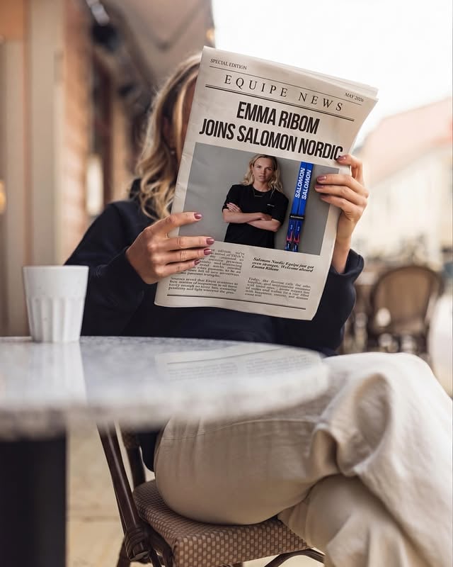 Have you read the news today yet? 👀📰Emma Ribom certainly has. Welcome to the Salomon Nordic family! Photos - @uhrastrom by @salomonnordic