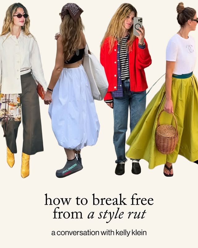 “putting effort into how you dress is such an act of self-love.” @kellyklein__ according to stylist Kelly Klein, a style rut isn’t usually about needing more clothes—it’s about seeing what you already own differently. from simple styling tricks to creative exercises that spark inspiration, her approach is designed to help you rediscover the joy in getting dressed.consider this your wardrobe reset. read more at the link in bio. by @goop