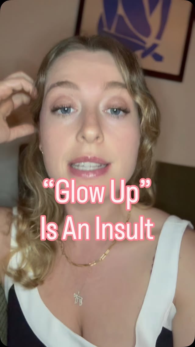 Telling someone they’ve had a glow up doesn’t sit right with me...#comedy #glowup #backhandedcompliment #femalecomedian by @rebeccareingold