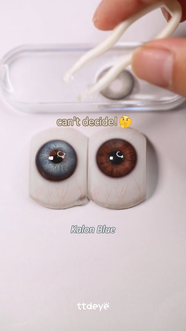 can't decide >> blue or grey？👁lens: Kalon seriesDIA: 14.2mm | BC: 8.5mm#ttdeye #coloredcontacts #coloredlenses #contactlens #contactlenses #eyes #browneyes #fyp #reels by @ttd_eye