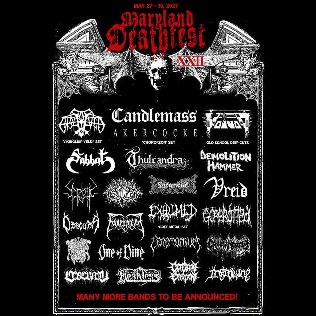 OBSCURA // Maryland Deathfest 2027OBSCURA are proud to announce their return to the United States, as part of the ongoing A Sonication World Tour (2025–2028).Following the acclaimed world premiere performance of A Sonication in its entirety in Tokyo, Japan, the band will present the album in full for the first and only time in North America at Maryland Deathfest 2027.As part of a special series of exclusive continental performances, A Sonication will be performed in full only once per continent. For North America, this unique presentation will take place in Baltimore, Maryland.“We are honored to be part of one of the world’s most prestigious extreme metal festivals. After the overwhelming response to the complete performance of A Sonication in Tokyo, we are excited to bring this special set to North America exclusively at Maryland Deathfest. See you in Baltimore.”More than 70 bands are still to be announced.Early Bird 4-Day Passes are on sale now:http://www.deathfests.com/tickets#obscura #marylanddeathfest #usa #asonication #nuclearblastrecords by @realmofobscura