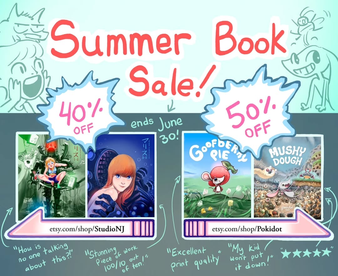 Book sale until the end of the month. Grab em all! by @gprime85