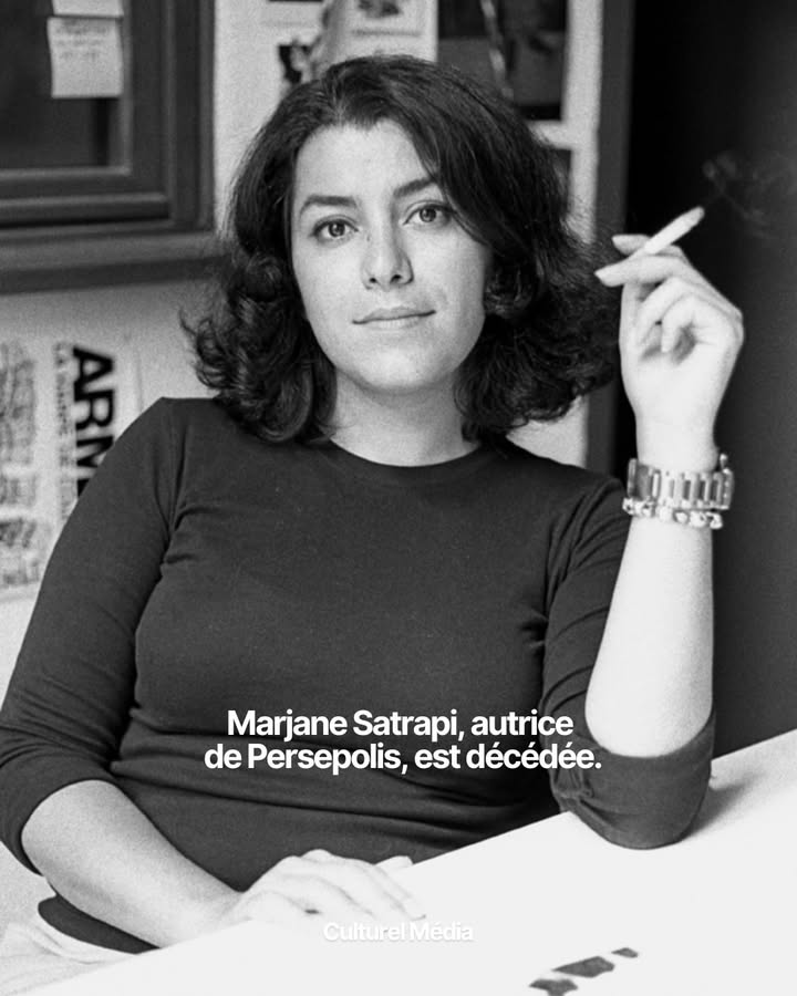 L’autrice et réalisatrice franco-iranienne Marjane Satrapi nous a quittés à 56 ans. 🕊️

-
Née en Iran en 1969, elle grandit à Téhéran avant de fuir le régime islamique pour Vienne, puis Paris - une trajectoire qu’elle racontera avec une franchise désarmante dans ce qui deviendra l’une des œuvres les plus marquantes de sa génération.
-
Connue mondialement pour Persepolis, sa bande dessinée autobiographique en noir et blanc retraçant son enfance en Iran, elle avait également adapté ses romans graphiques Broderies et Poulet aux prunes au cinéma.
-
En tant que réalisatrice, elle a aussi signé Radioactive, biopic consacré à Marie Curie.
-
Une vie de création, de dessins et de réalisations marquantes, relatant toujours avec justesse la vie des femmes aux quatre coins du monde.
-
Elle serait décédée « de tristesse, un peu plus d’un an après le décès de Mattias Ripa, son mari et amour de sa vie », selon un communiqué de l’AFP.