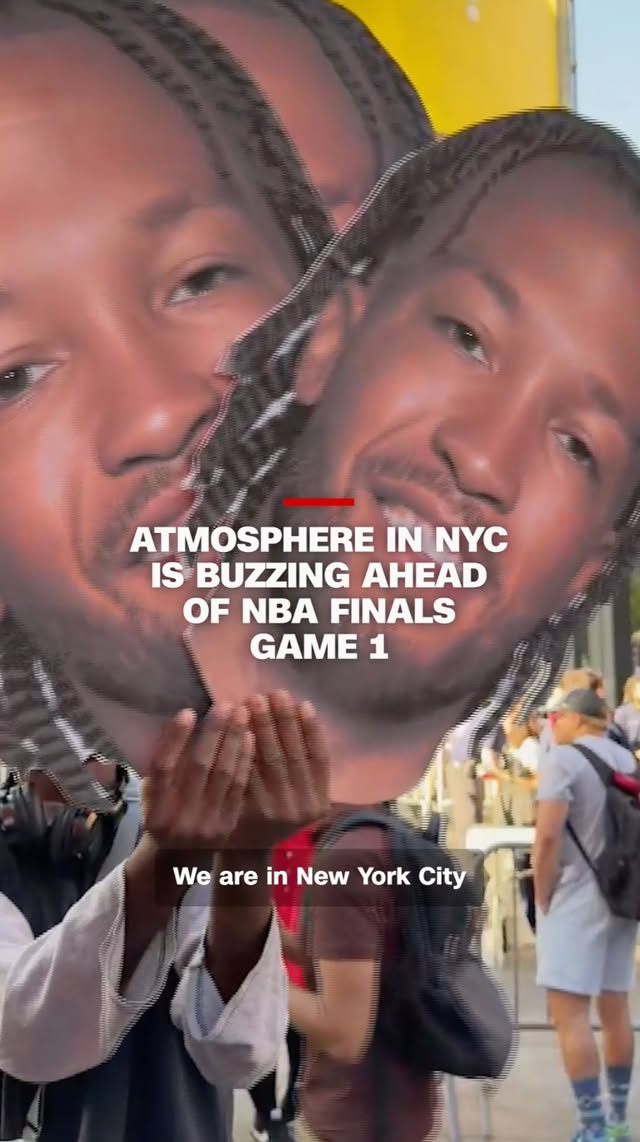 New York City's basketball fans are coming together with an air of excitement to support the New York Knicks as they head into Game 1 of the NBA Finals against the San Antonio Spurs. CNN's @omarcnn reports.