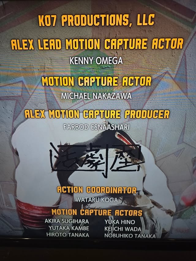 With Street Fighter season 3 coming to an end, I want to say thank you to everyone on the SF crew for making me officially a part of the team. Look out for Kenny Omega in the credits! by @streetfightergame