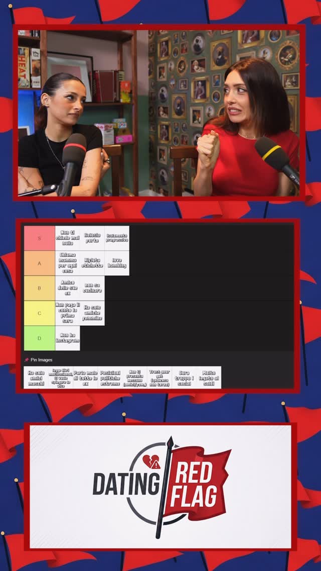 Uscito nuovo video sul canale YouTube con amichetta @alessiamorellii, abbiamo parlato di red flag nel mondo del dating. Ora sono curiosa della vostra top 3: ditemi le tre red flag che non potete ignorare. by @camihawke