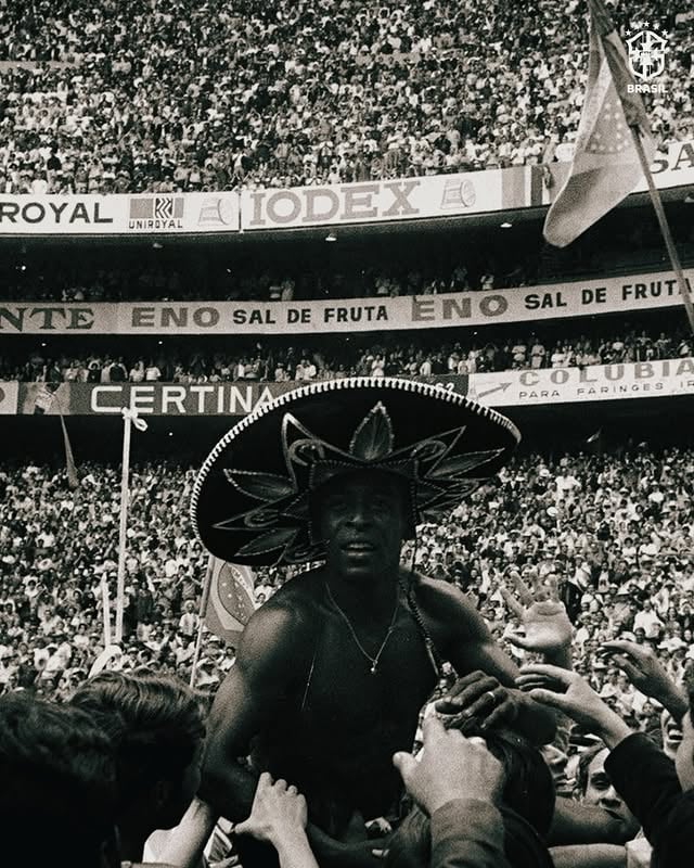 We’ve been farming aura at World Cups for so long pictures were still black and white. 📸🇧🇷