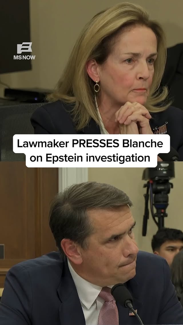 A tense back-and-forth erupted when Rep. Madeleine Dean (D-PA) asked Todd Blanche whether his obligation was to Jeffrey Epstein’s victims or to President Trump. Blanche pushed back, saying the Department of Justice “will always protect victims.”#news by @msnownews