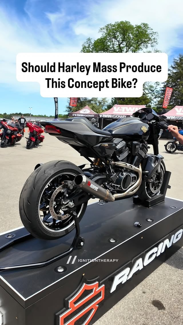 Should Harley Davidson mass produce this café Racer concept?

Shout out to the lady in the video who saw my shirt and thought we might want to hear what it sounds like!

Stay tuned for the full breakdown on the build right here.