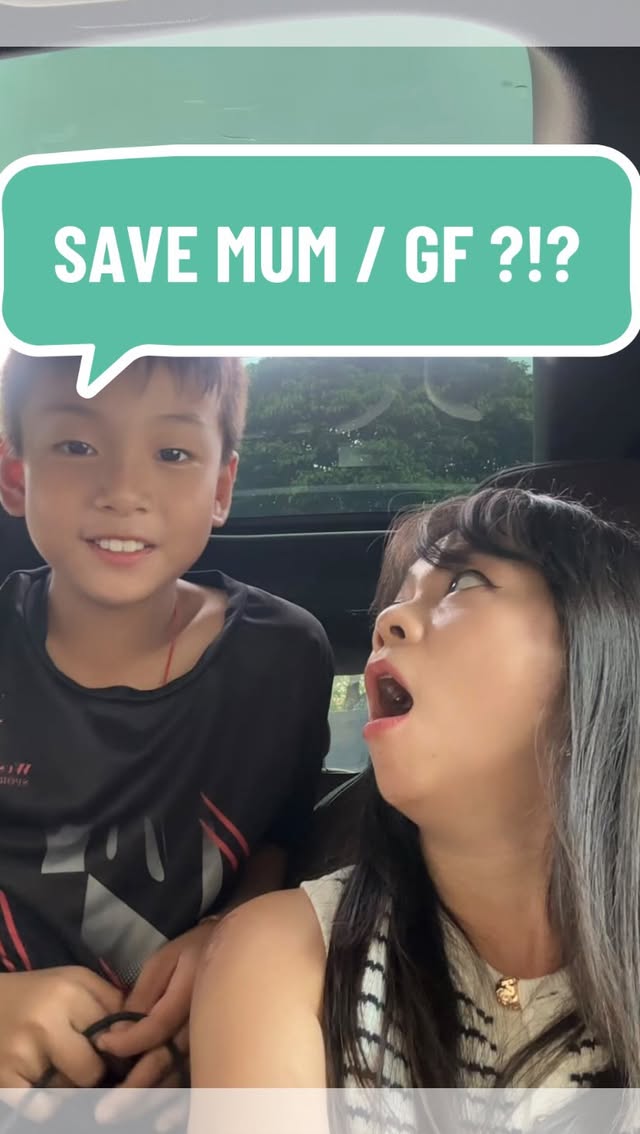 Asked my son the classic question:

“If your mum and your future girlfriend both fell into the water, who would you save?”

Without missing a beat, he answered me. 😂

The logic.
The confidence.
The survival strategy.
Slayy. 🤣

Before anyone takes this too seriously, it’s one of those impossible trick questions with no right or wrong answer. 

In reality, it reveals more about how someone thinks under pressure than who they love more.

And honestly, no answer is ever going to satisfy everyone anyway. 😆

Sometimes it’s not the choice that’s interesting…. it’s the reasoning behind it.

#MummyLiz #KidsSayTheFunniestThings #BoyMomLife #Parenting #FunnyKids