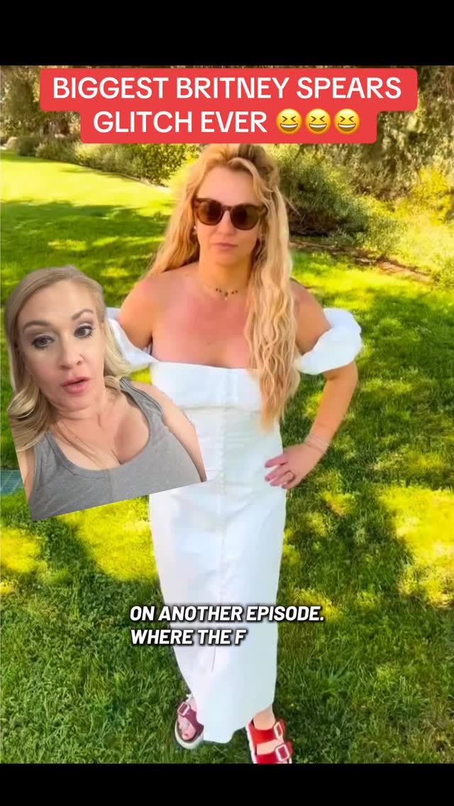 I mean, like come on as if Britney Spears walked up and was like what is it? What kind of surprise do you have? and then as soon as they mention it, she like OMG where did that come from? 😆 
.
.
.
#britneyspears #glitch #britneyspearsfan #celebritynews #celebritygossip